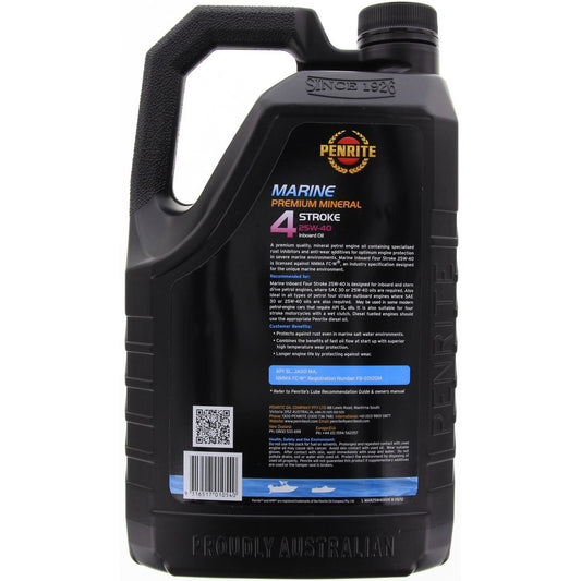 Penrite Marine Outboard 4 Stroke Oil 25W-40 5L