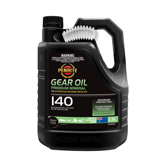 Penrite Gear Oil 140 SAE 140 Mineral Gear & Differential Oil 2.5L