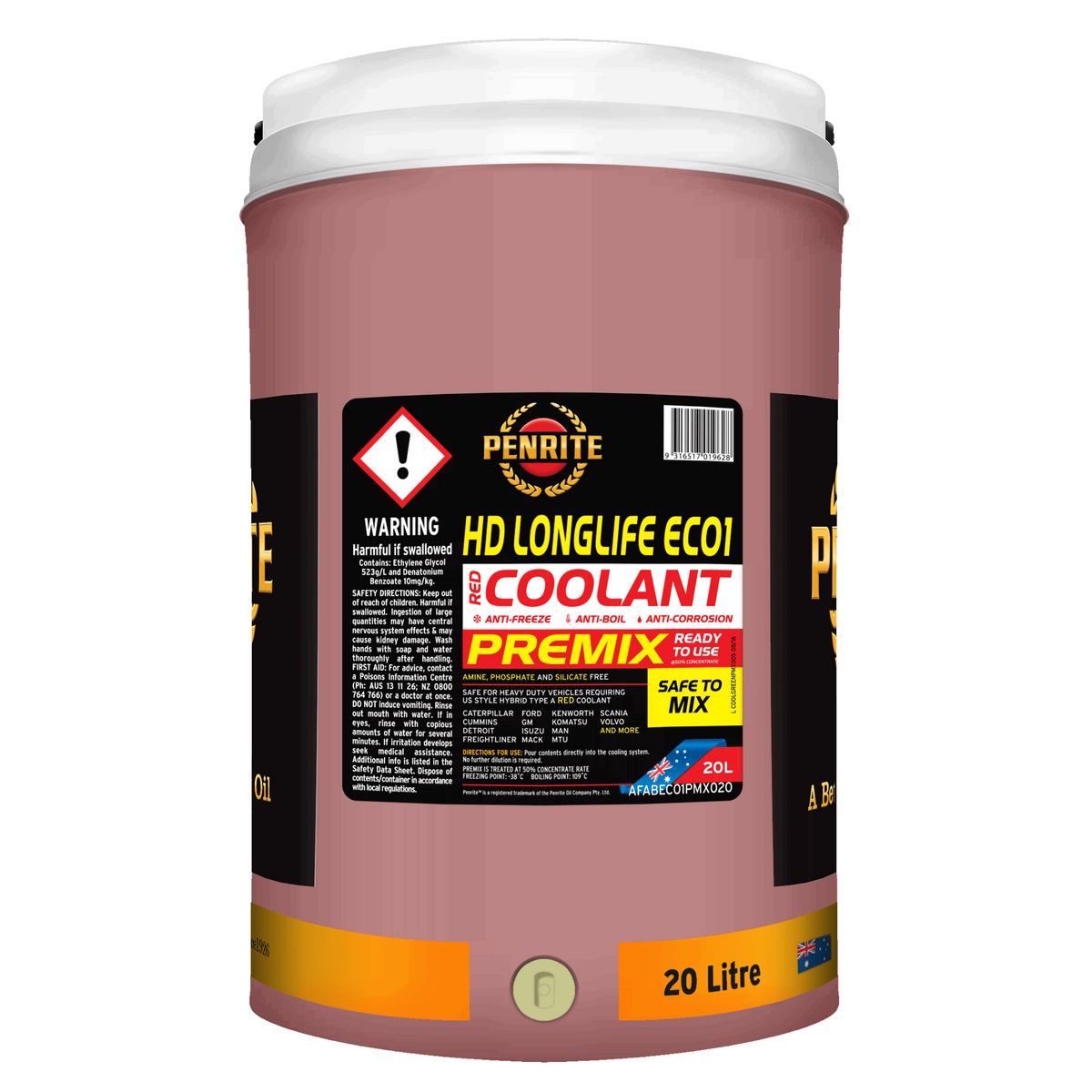 Penrite HD Longlife Ec01 Heavy Duty Coolant Premix 20L