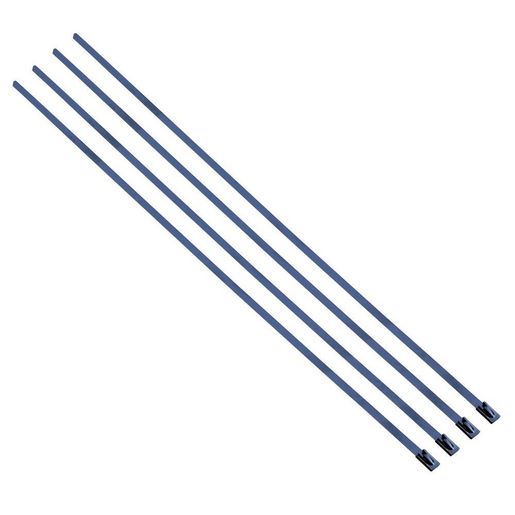 Heatshield Products Stainless Exhaust Wrap Locking Ties 8in 4 Pack 108004