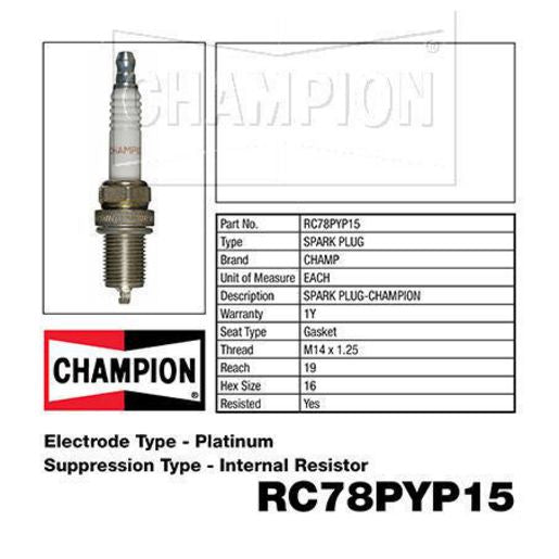 Champion Spark Plug RC78PYP15