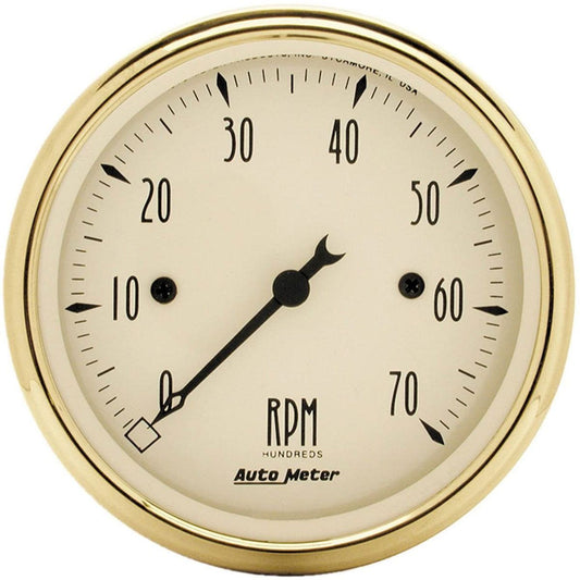Autometer Golden Oldies 3-1/8in Tachometer 7000rpm AU1595