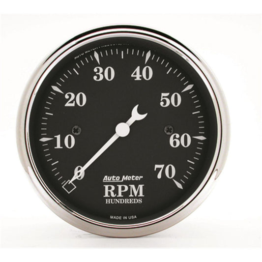 Autometer Old Tyme 3-1/8in Tachometer 7000rpm Full Sweep Electric AU1798