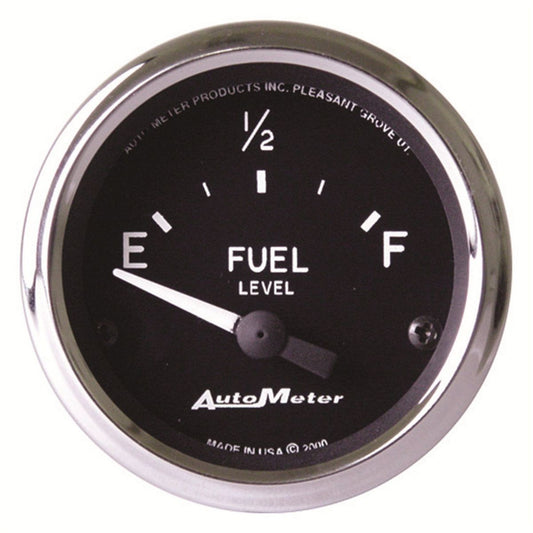 Autometer Cobra 2-1/16in Fuel Level Gauge 240-33 Ohms Short Sweep Electric AU201011