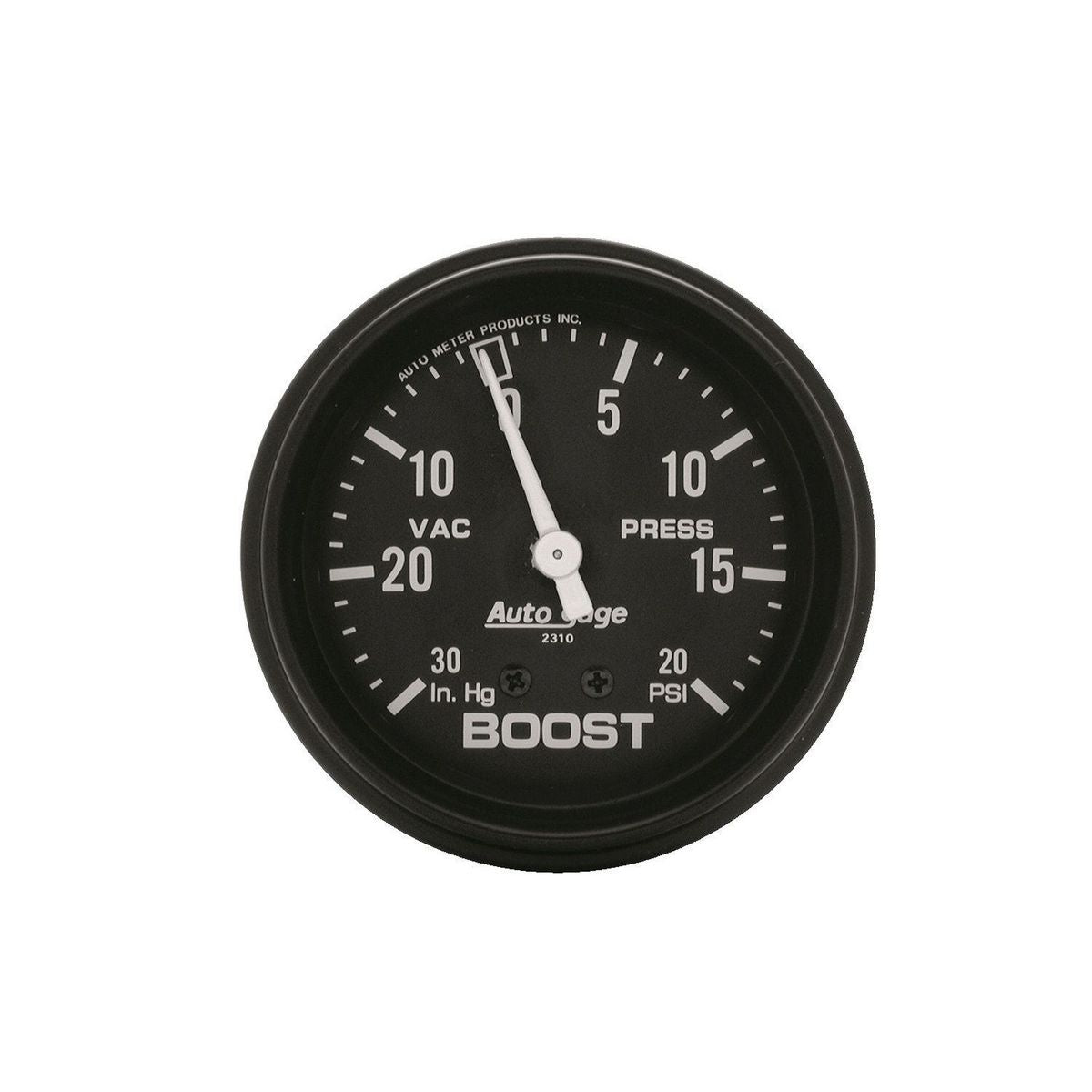 Autometer Auto Gauge 2-5/8in Boost Vacuum Gauge 30in/Hg 20PSI Mechanical AU2310