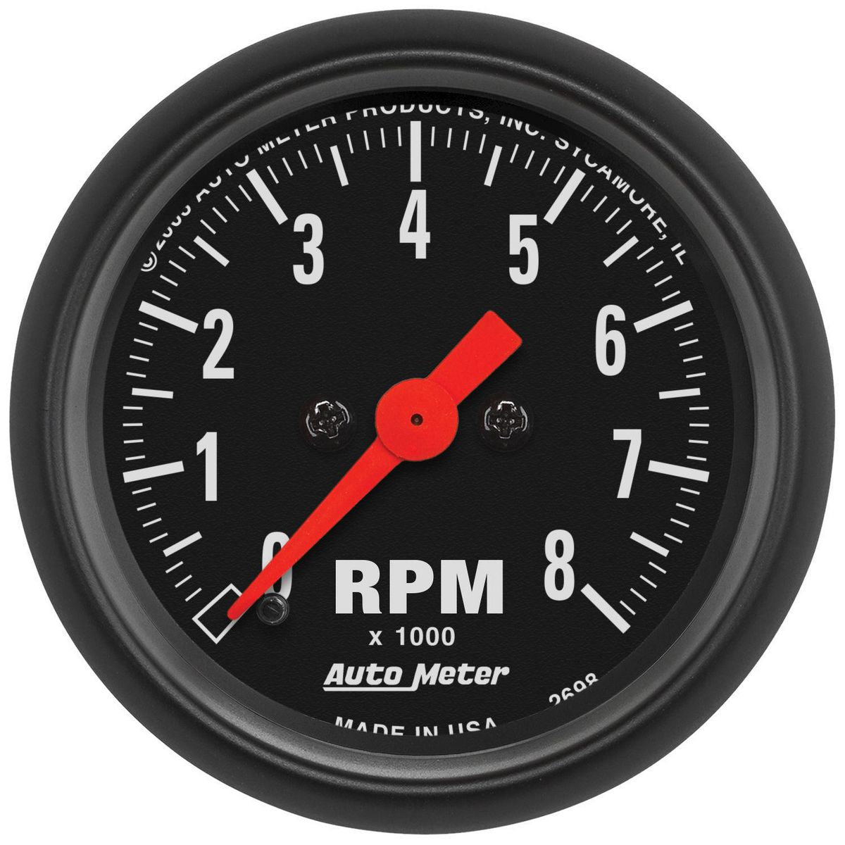 Autometer Z-Series 2-1/16in Tacho Gauge 8,000rpm In Dash AU2698