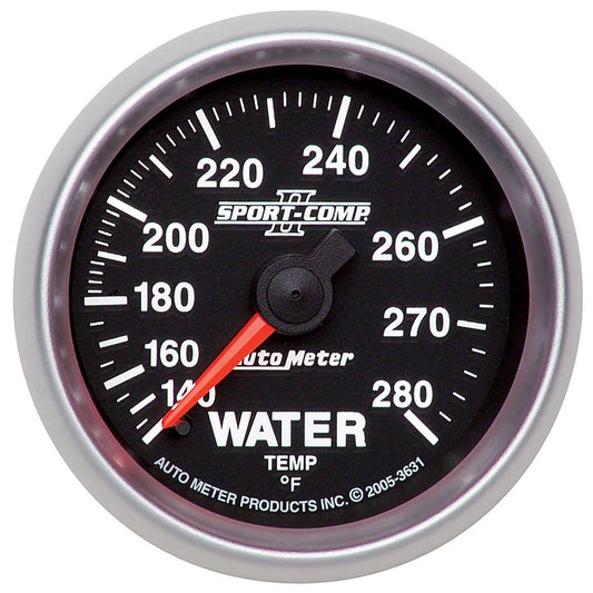 Autometer Sport-Comp II 2-1/16in Water Temp Gauge 140-280F AU3631