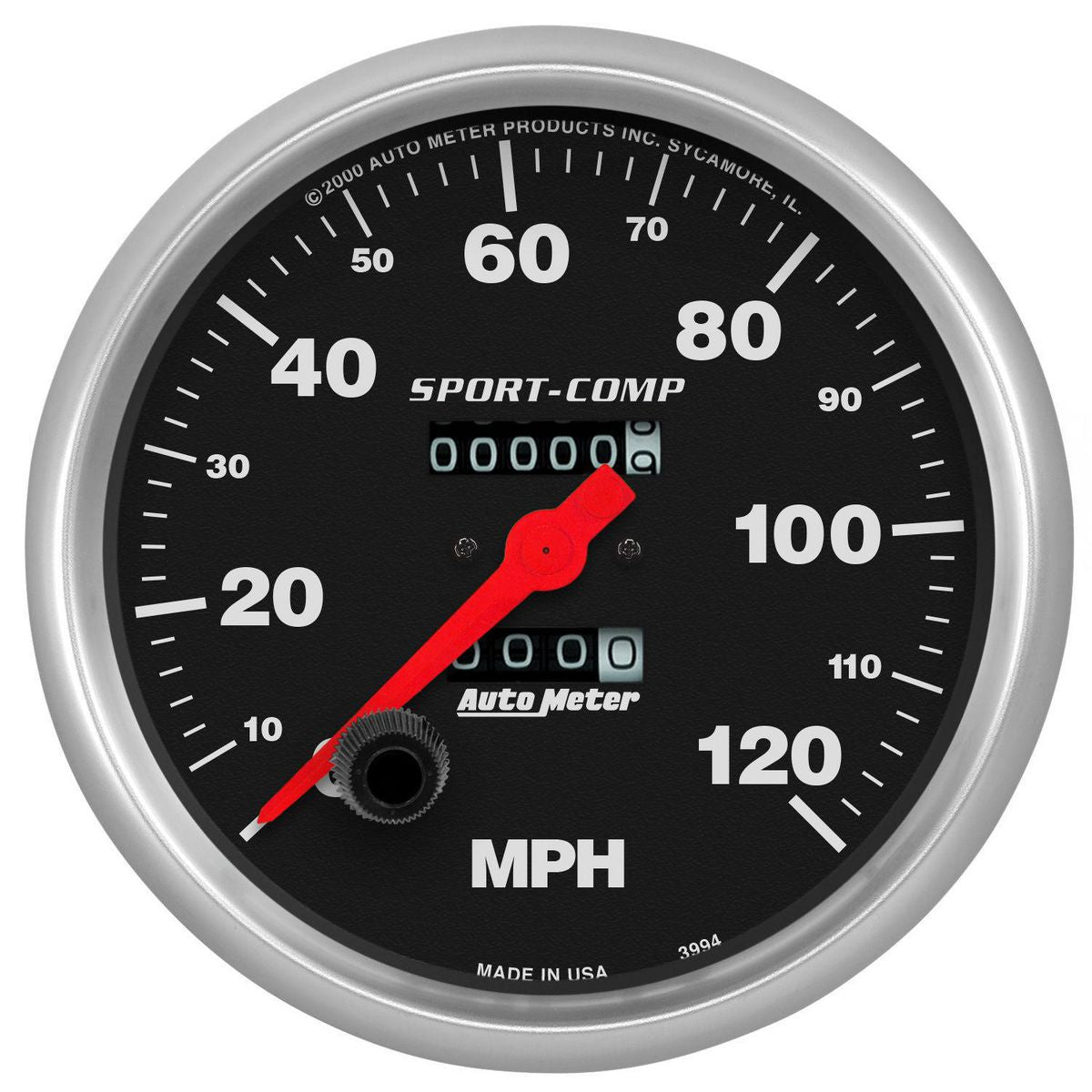 Autometer Sport-Comp 5in Speedo Gauge 120MPH Mechanical In Dash AU3994