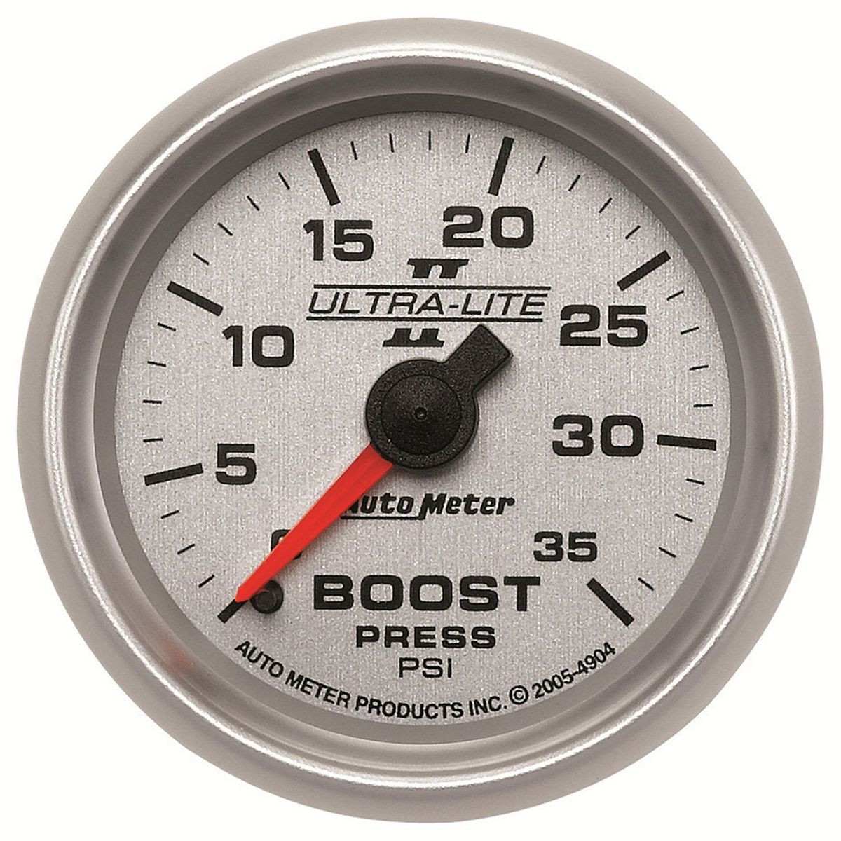Autometer Ultra-Lite II 2-1/16in Boost Gauge 0-35 PSI Mechanical AU4904