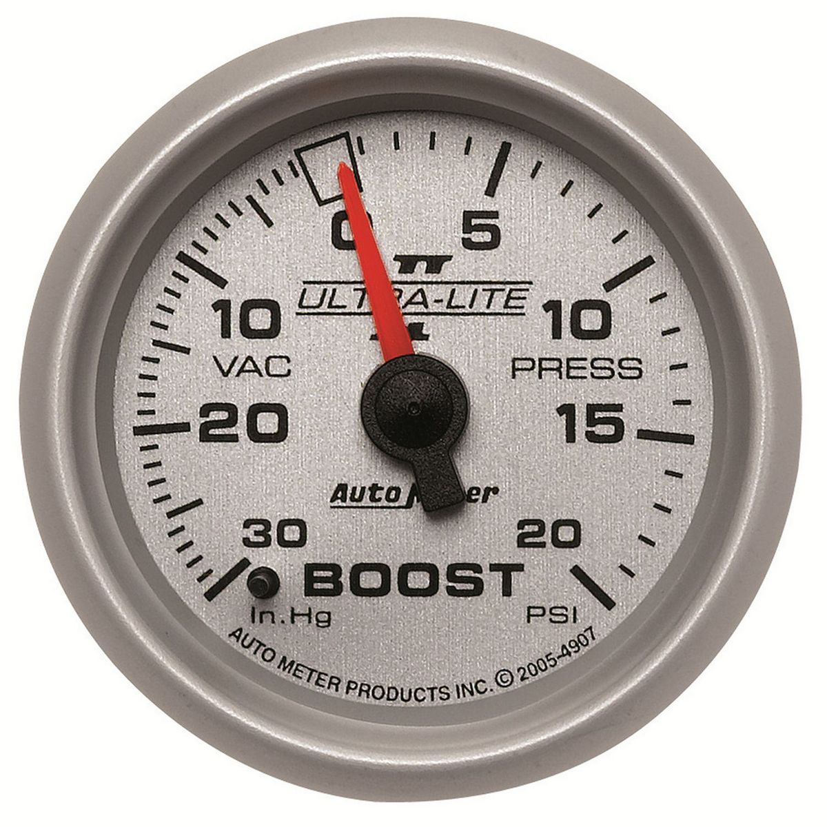 Autometer Ultra-Lite II 2-1/16in Boost-Vacuum Gauge 30in/Hg 20PSI AU4907
