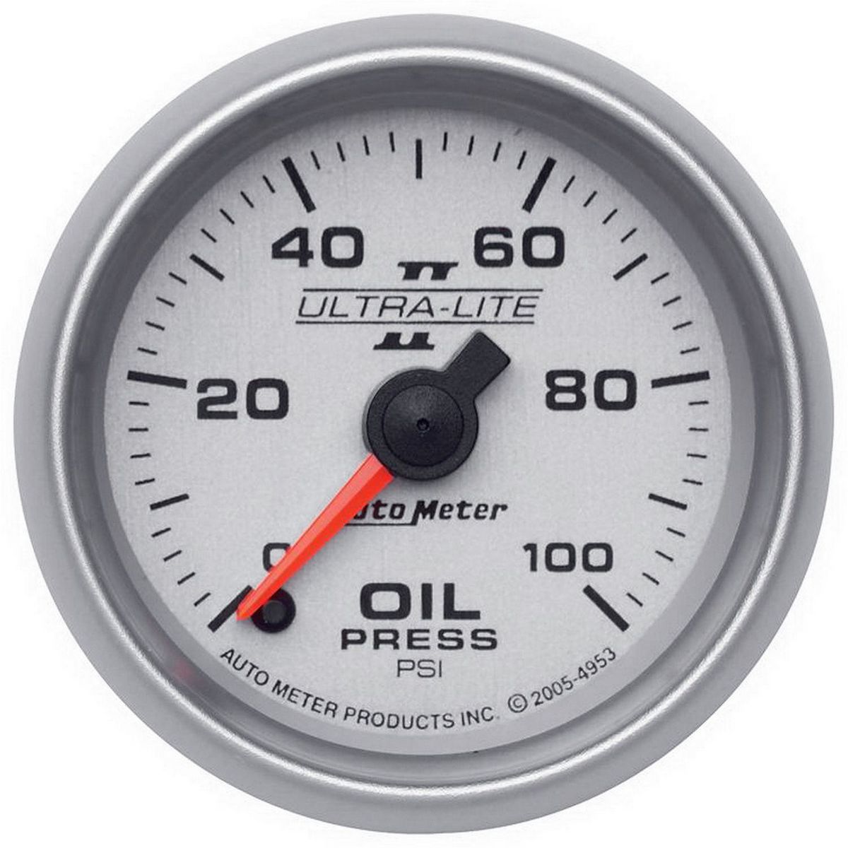 Autometer Ultra-Lite II 2-1/16in Oil Pressure Gauge 0-100 PSI AU4953