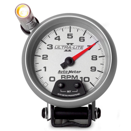 Autometer Ultra-Lite II 3-3/4in Tacho Gauge 10,000 rpm Pedestal AU4990