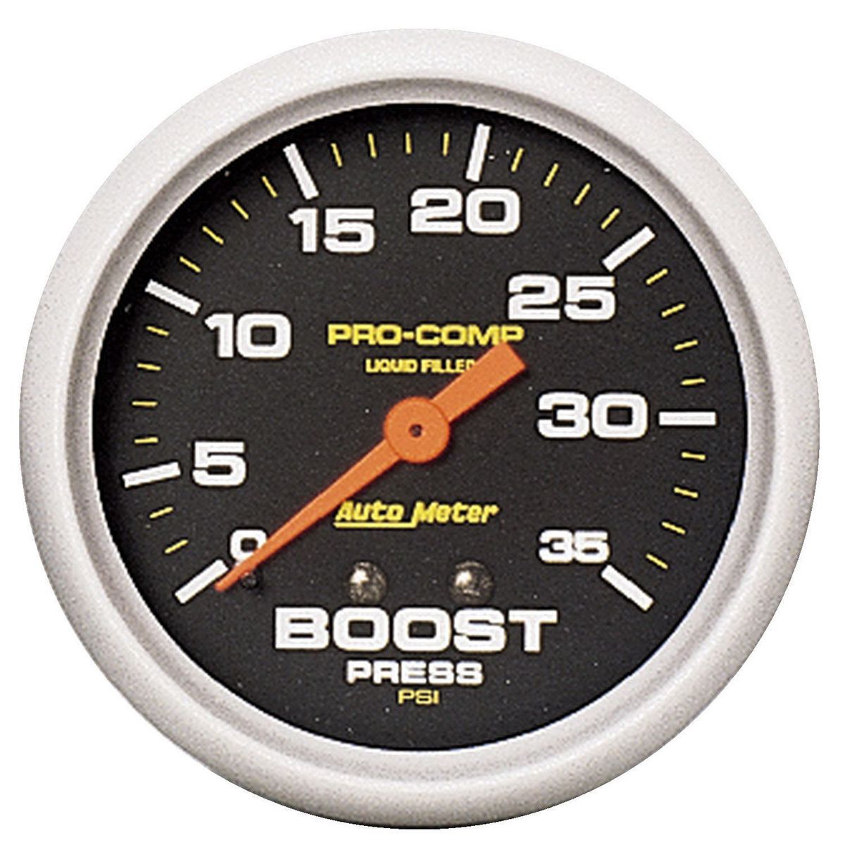 Autometer Pro-Comp 2-5/8in Boost Gauge 0-35 PSI Liquid Filled Mechanical AU5404