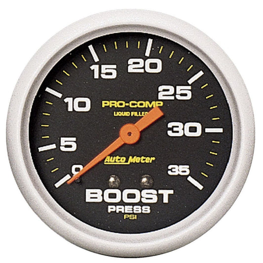 Autometer Pro-Comp 2-5/8in Boost Gauge 0-35 PSI Liquid Filled Mechanical AU5404