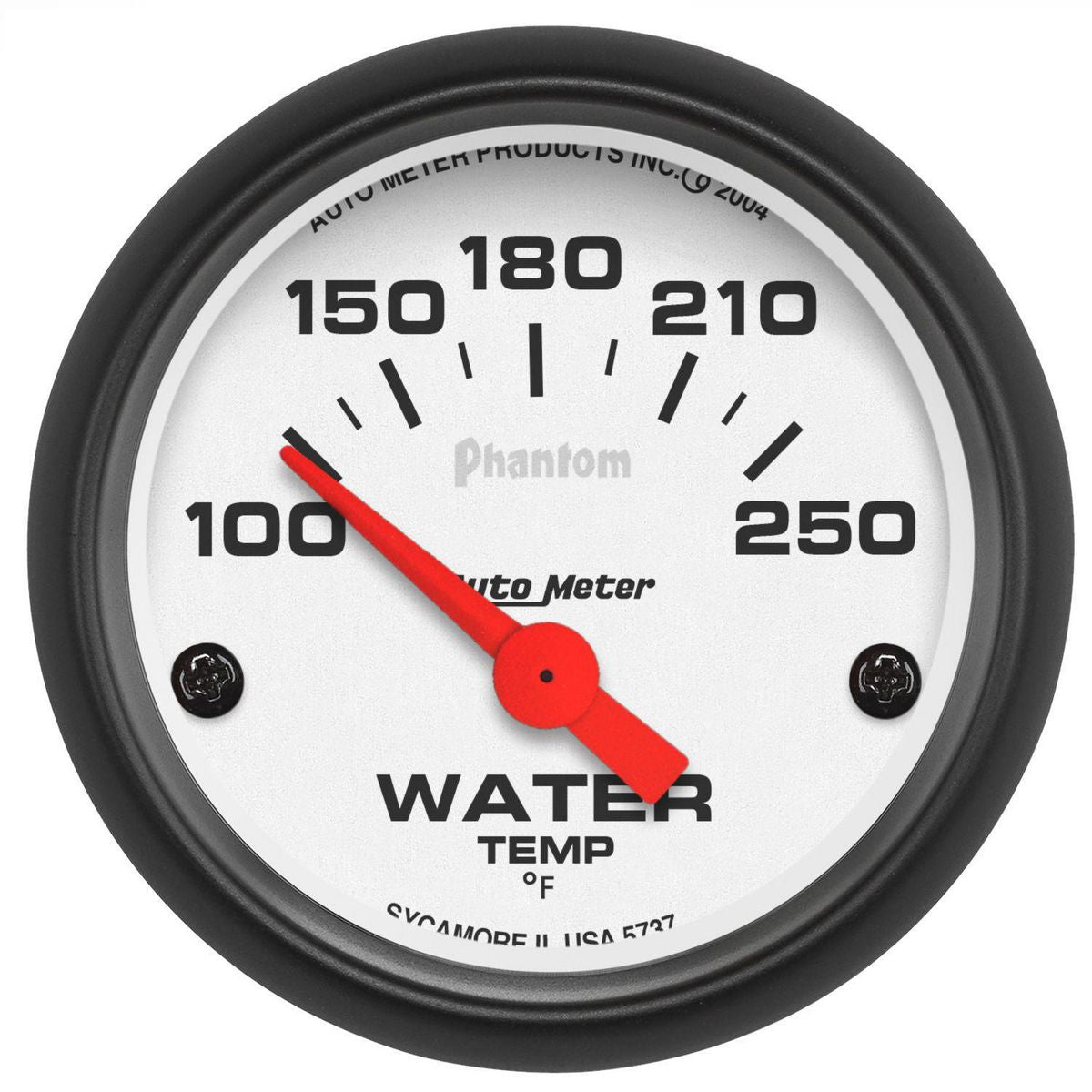 Autometer Phantom 2-1/16in Water Temp Gauge 100-250F Short Sweep Electric AU5737