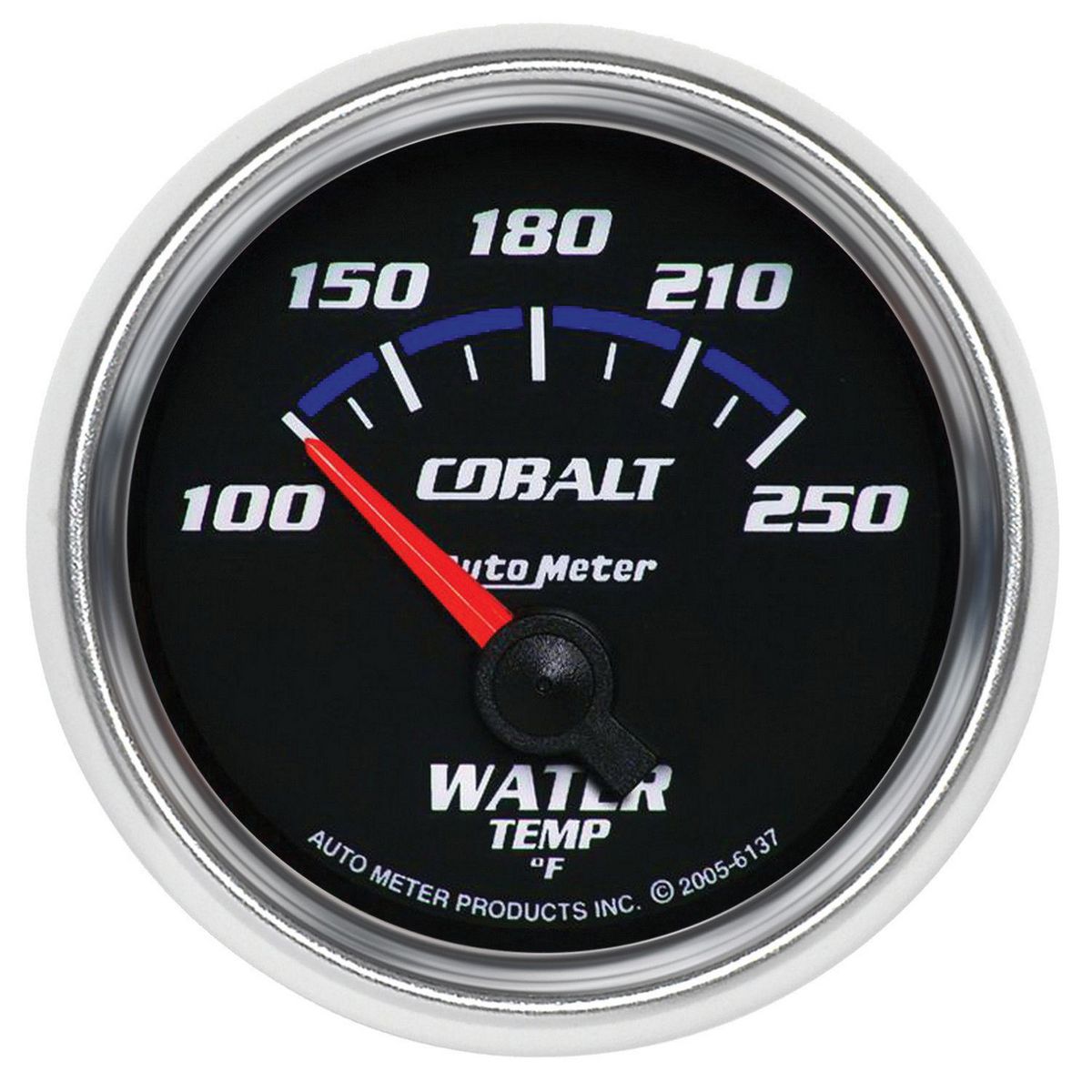 Autometer Cobalt 2-1/16in Water Temp Gauge 100-250F Short Sweep Electric AU6137