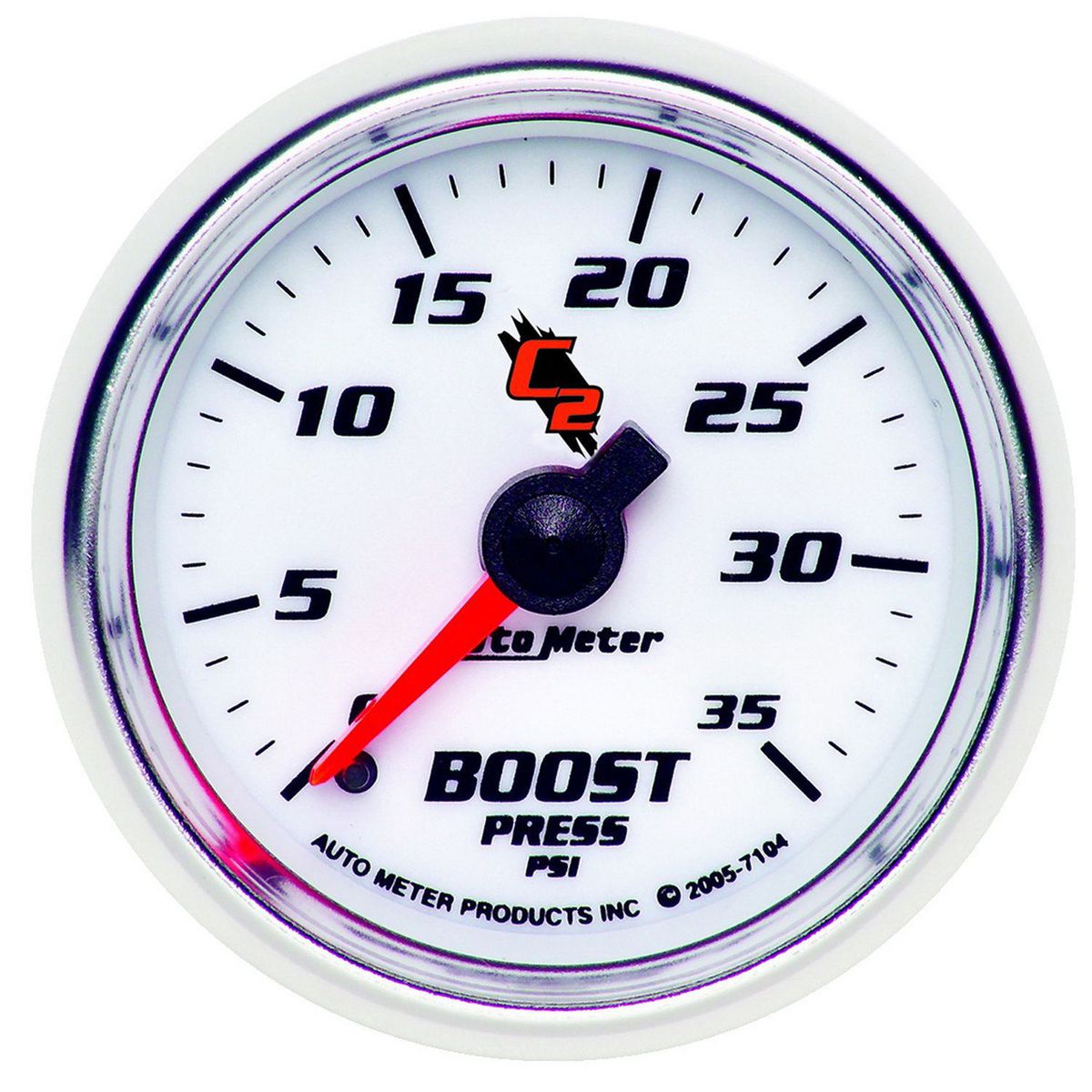 Autometer C2 Series 2-1/16in Boost Gauge 0-35PSI Mechanical AU7104