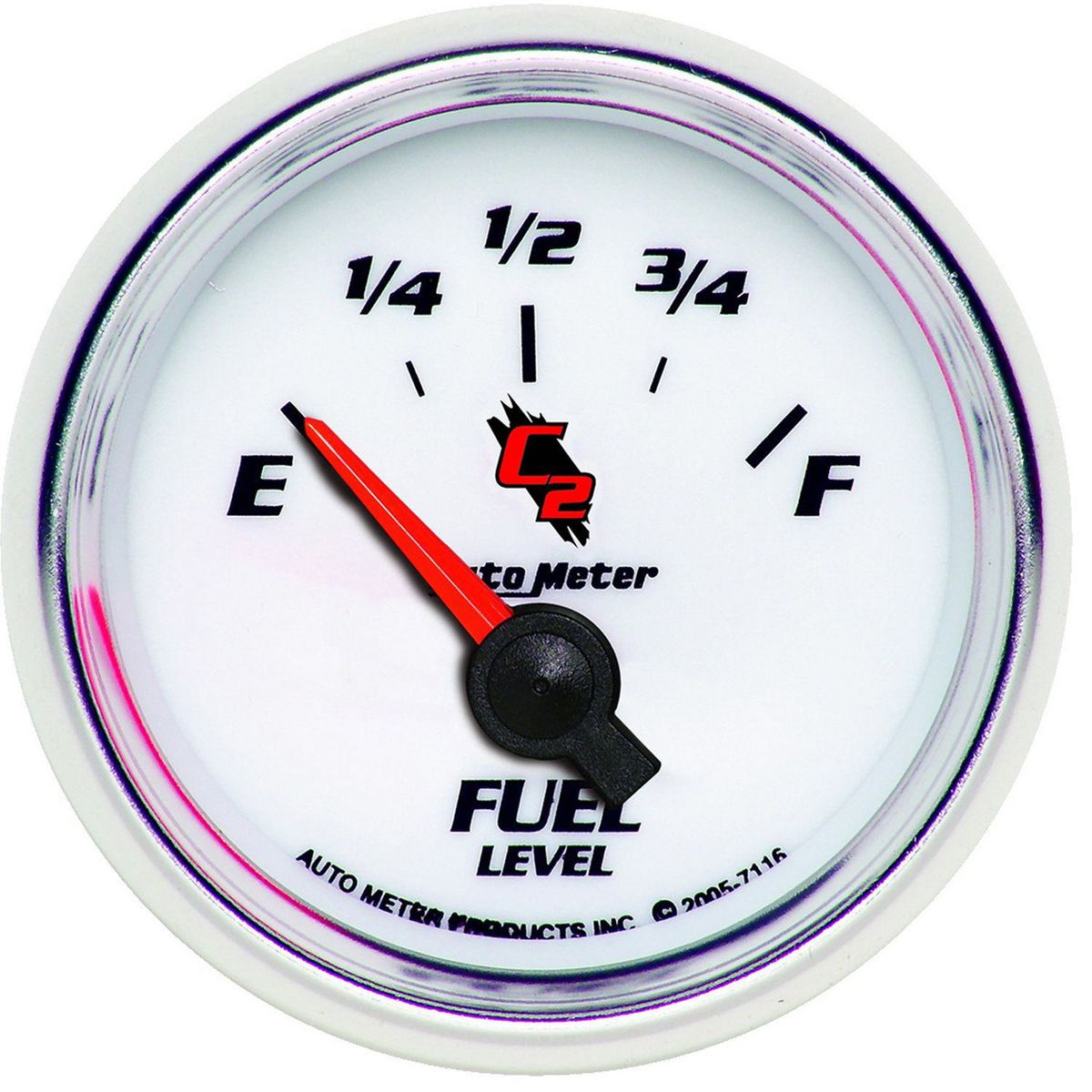 Autometer C2 Series 2-1/16in Fuel Level Gauge 240-33 Ohms Short Sweep Electric AU7116