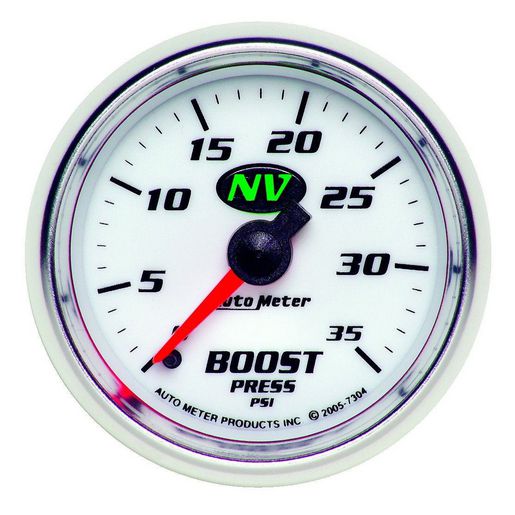Autometer NV Series 2-1/16in Boost Gauge 0-35PSI Mechanical AU7304