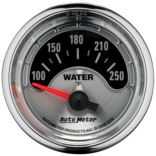 Autometer Muscle 2-1/16in Water Temp Gauge 100-250F Short Sweep Electric AU1236