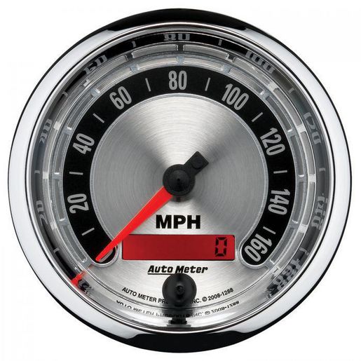 Autometer Muscle 3-3/8in Speedometer 160MPH AU1288