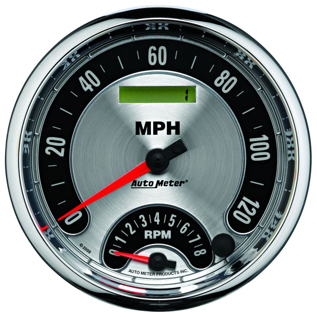 Autometer Muscle 5in Tacho/Speedo 8000rpm/120mph AU1295