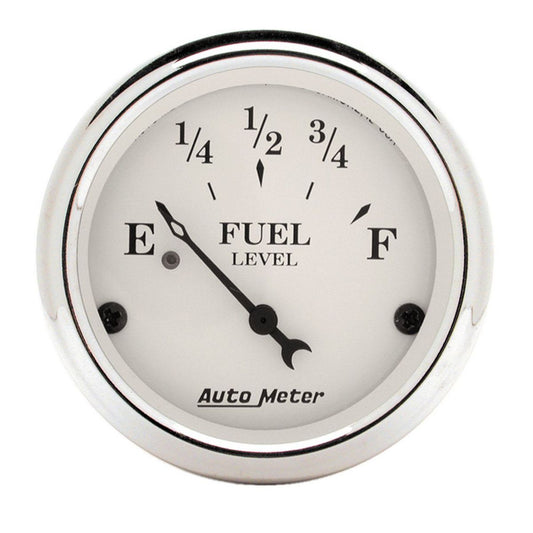 Autometer Old Tyme 2-1/16in Fuel Level Gauge 240-33 Ohms Short Sweep Electric AU1606