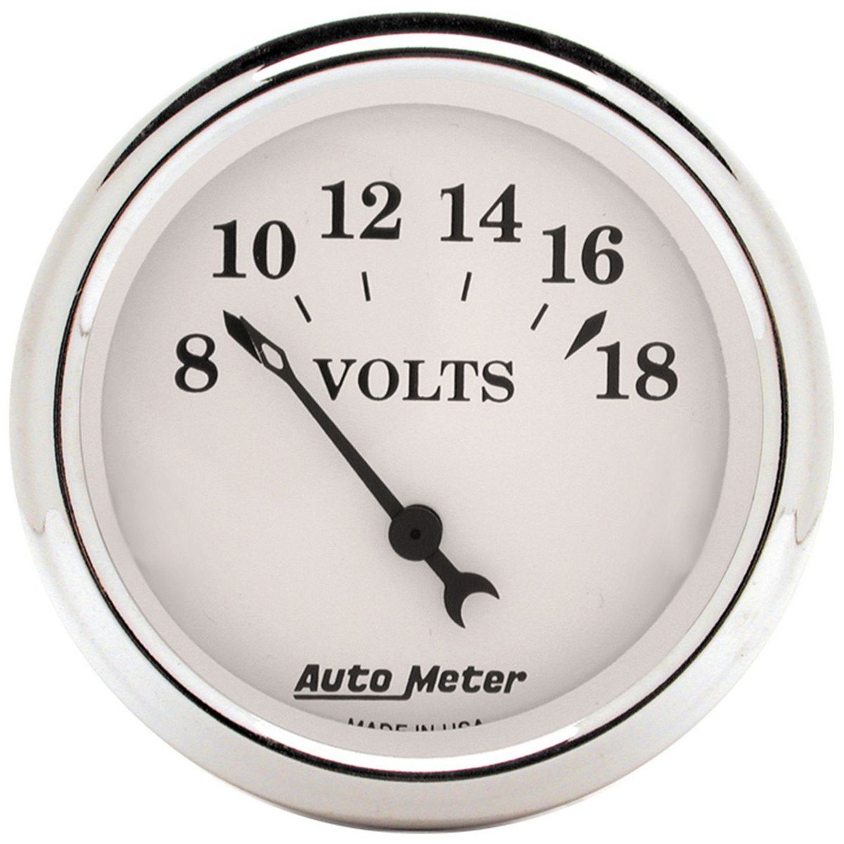 Autometer Old Tyme 2-1/16in Voltmeter 8-18V Short Sweep Electric AU1692