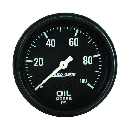 Autometer Auto Gauge 2-5/8in Oil Pressure Gauge 0-100PSI Mechanical AU2312