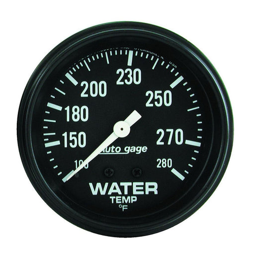 Autometer Auto Gauge 2-5/8in Water Temp Gauge 100-280F Mechanical 6ft AU2313