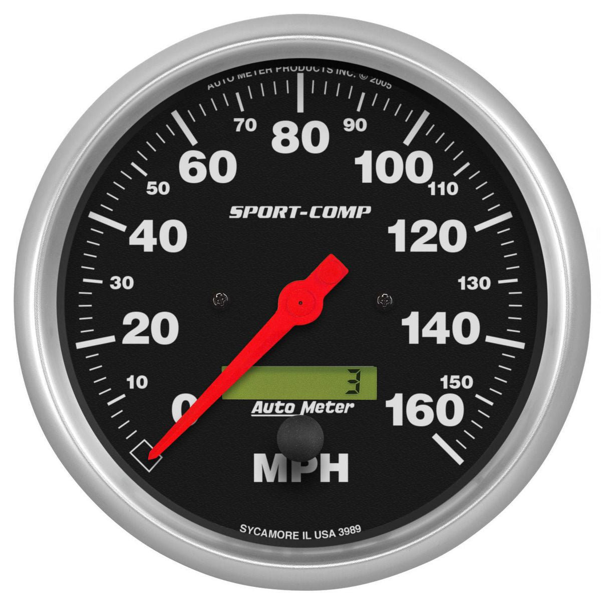 Autometer Sport-Comp 5in Speedo Gauge 160MPH Electronic In Dash AU3989