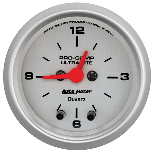 Autometer Ultra Lite 2-1/16in Clock AU4385