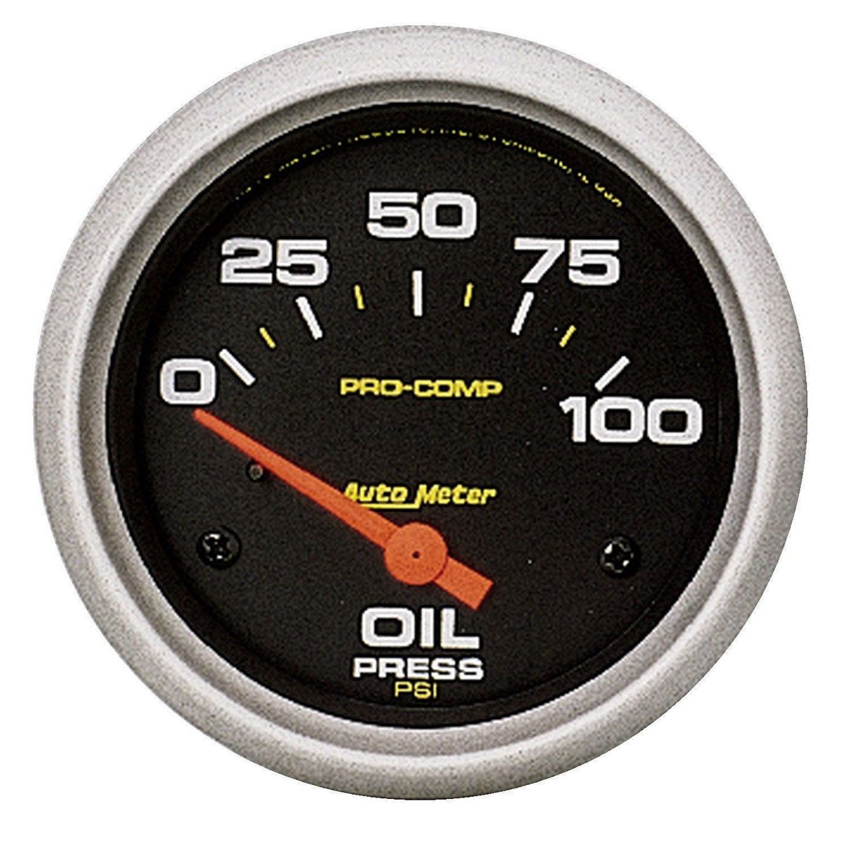 Autometer Pro-Comp 2-5/8in Oil Pressure Gauge 0-100 PSI Short Sweep Electric AU5427
