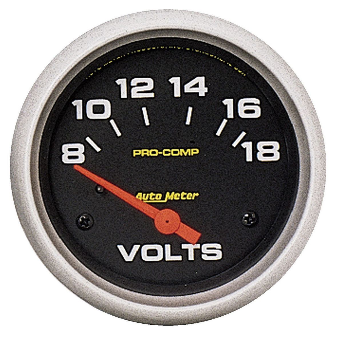 Autometer Pro-Comp 2-5/8in Voltmeter Gauge 8-18V Short Sweep Electric AU5492