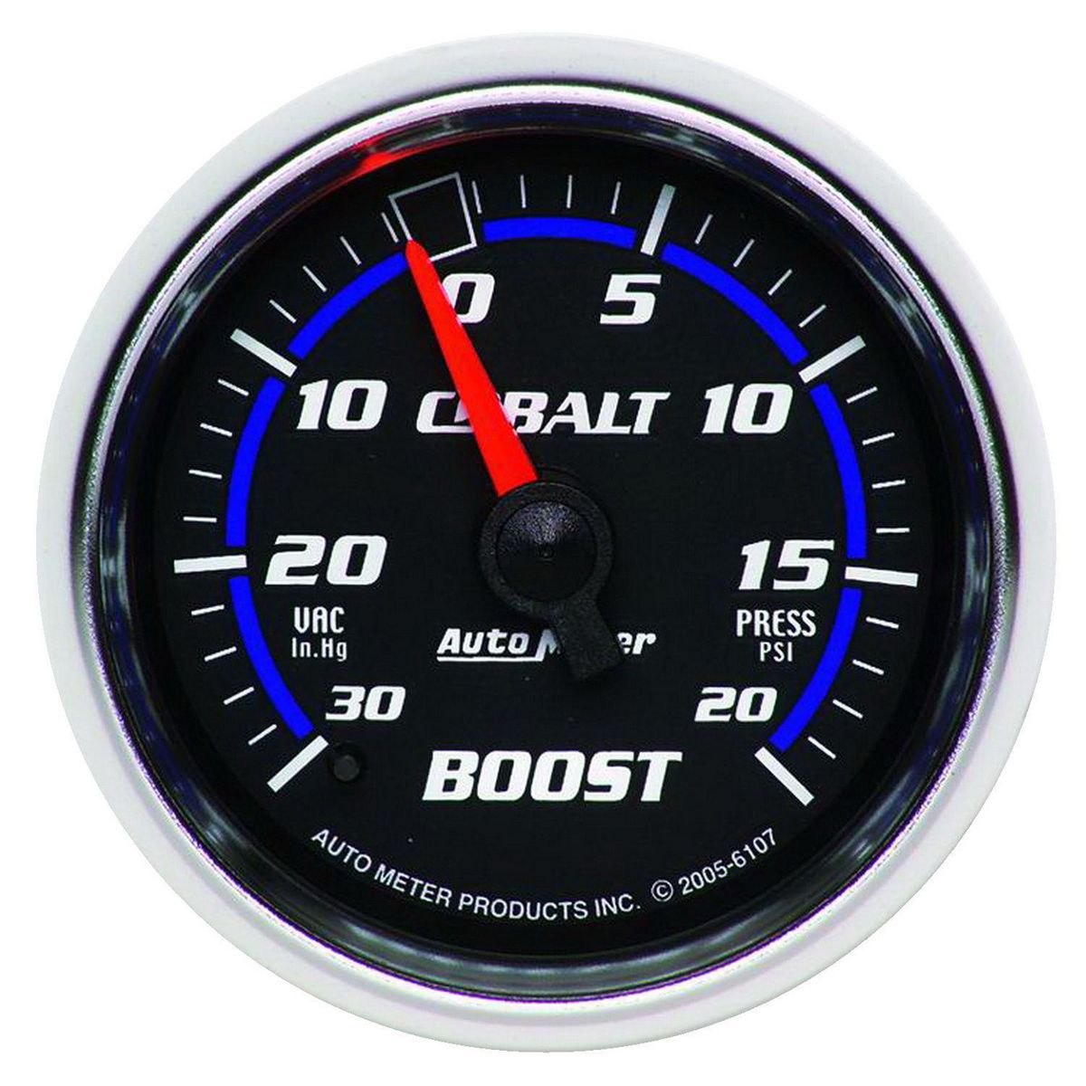 Autometer Cobalt 2-1/16in Boost/Vacuum Gauge 30in/Hg 20PSI Mechanical AU6107