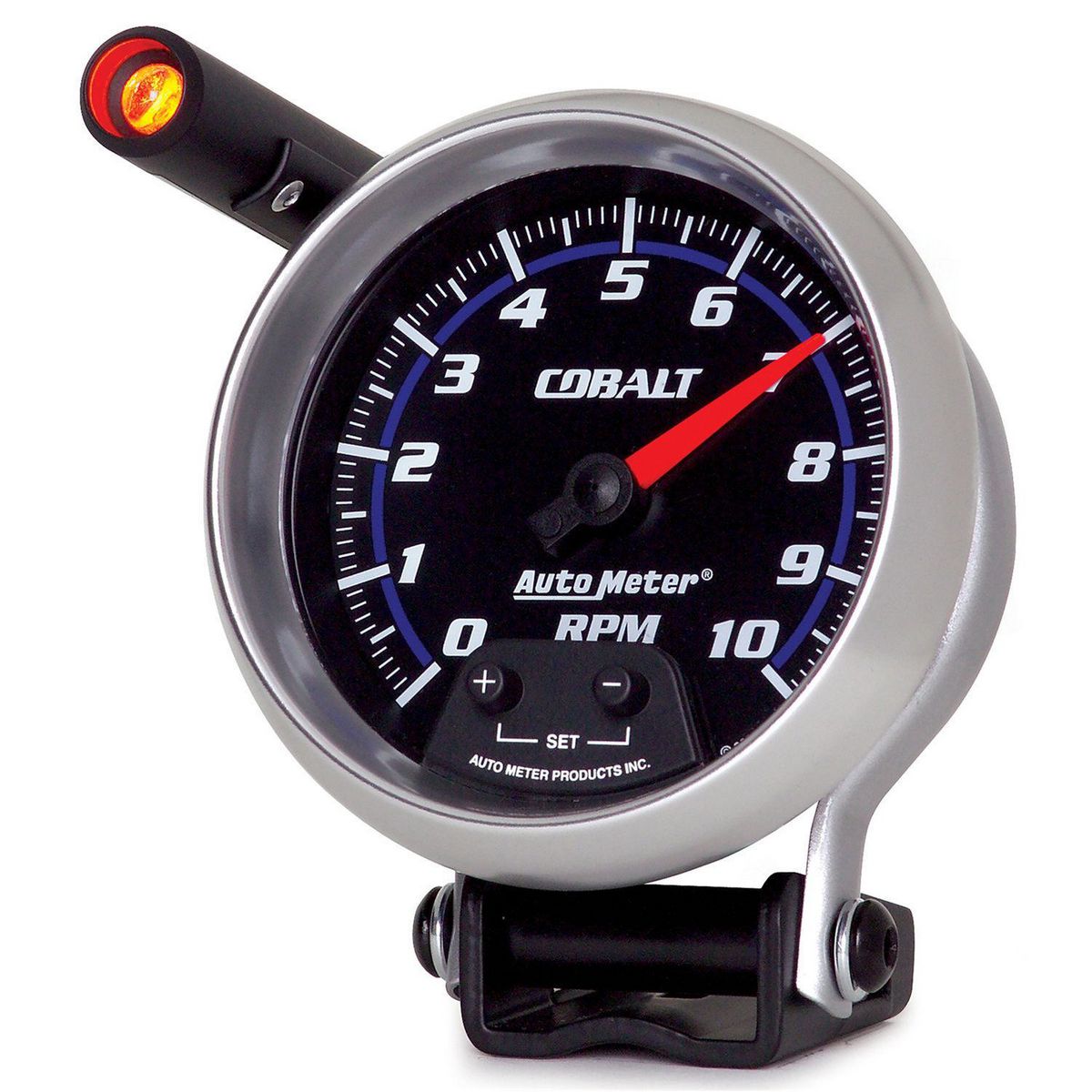 Autometer Cobalt 3-3/4in Tacho Gauge 10,000rpm Pedestal Mount w/Shift Light AU6290