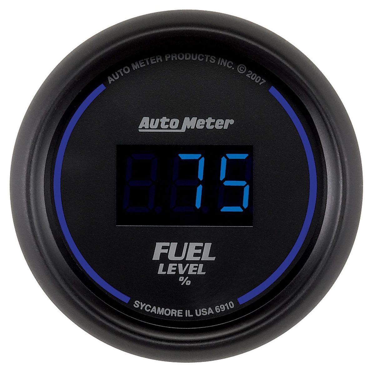 Autometer Cobalt Digital 2-1/16in Fuel Level Gauge Programmable Electric AU6910