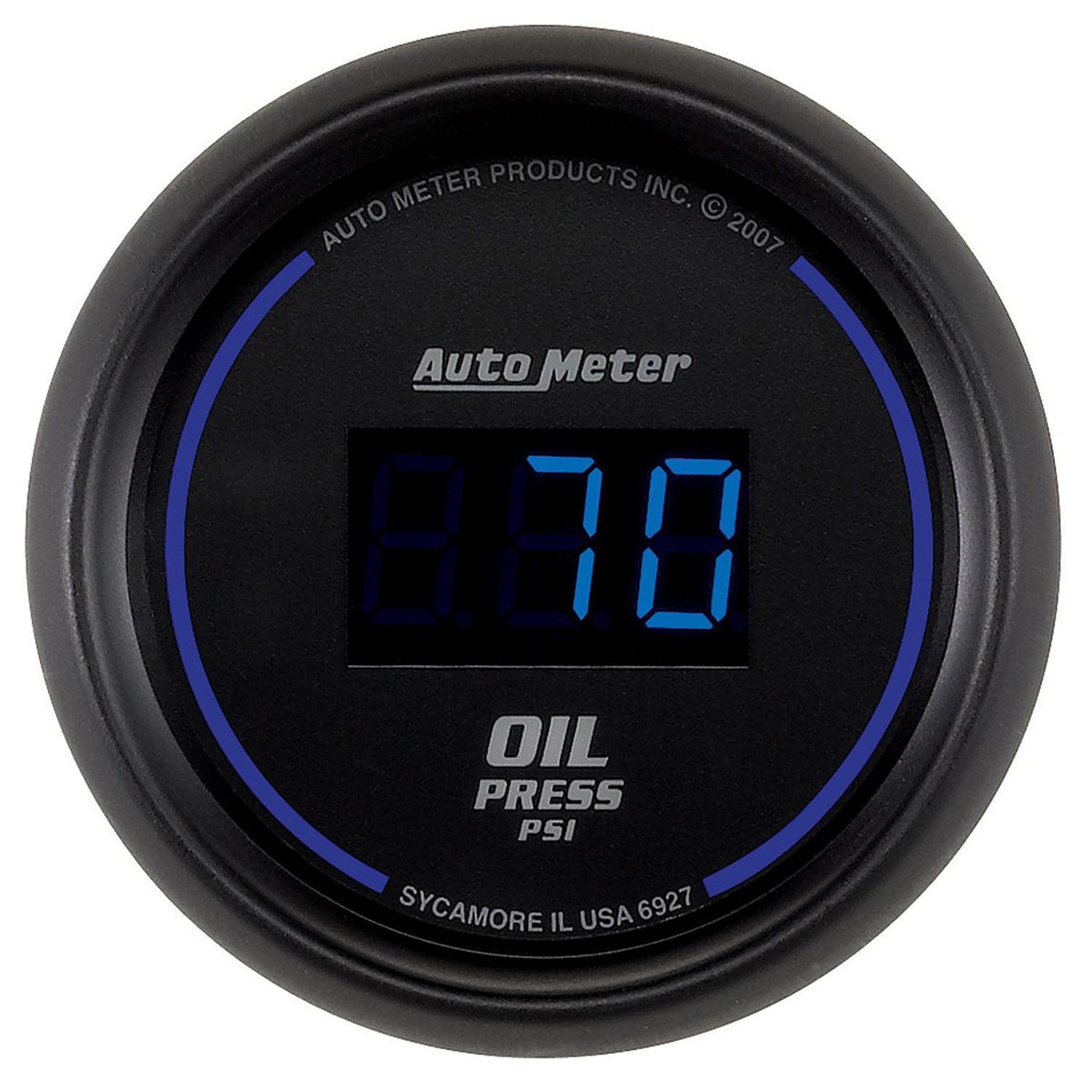 Autometer Cobalt Digital 2-1/16in Oil Pressure Gauge 5-100 PSI Electric AU6927