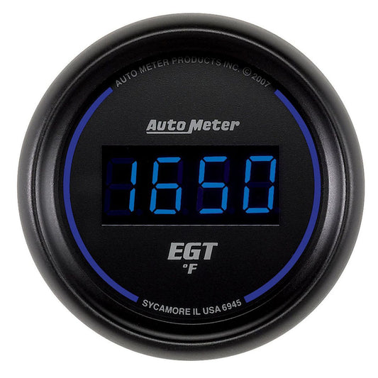 Autometer Cobalt Digital 2-1/16in Pyrometer Gauge 0-2000F Electric AU6945