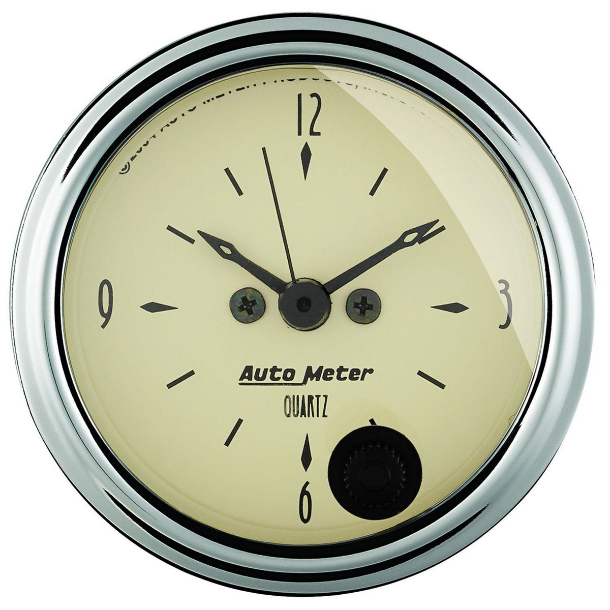 Autometer Antique Beige 2in Clock 12V AU1885