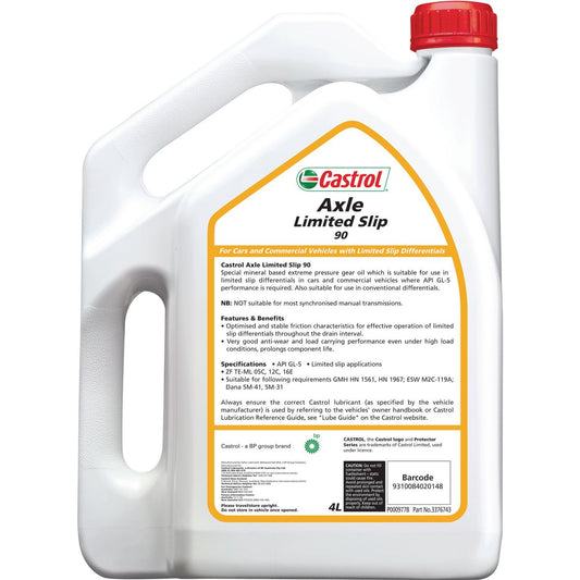 Castrol Axle Differential Oil Limited Slip 90 4L 3376743
