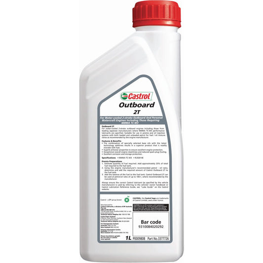 Castrol Outboard Premium Mineral Engine Oil 2T 1L 3377726