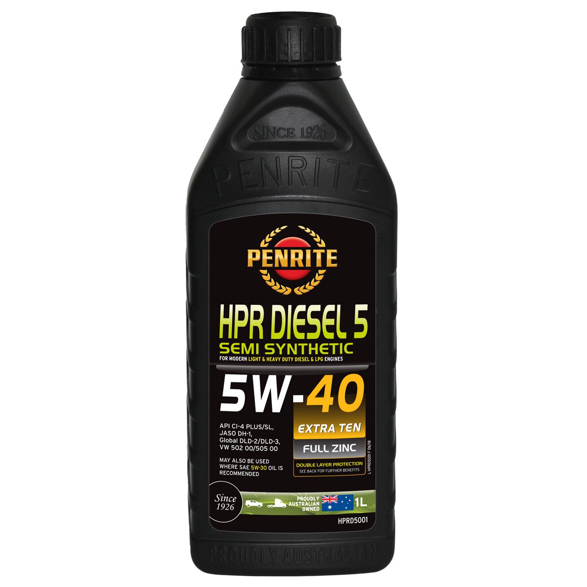 Penrite HPR Diesel 5 SAE 5W-40 Engine Oil 1L