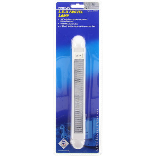 Narva LED Swivel Lamp White 255mm 9-33V 87664BL