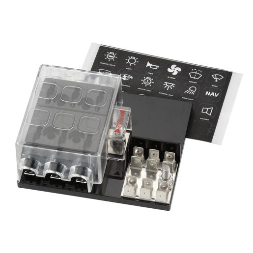 Narva Fuse Block ATS With Ground 6 Way 54440
