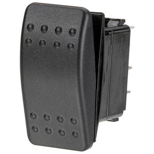 Narva Rocker Switch Sealed 12/24V Black On Off On 63106BL