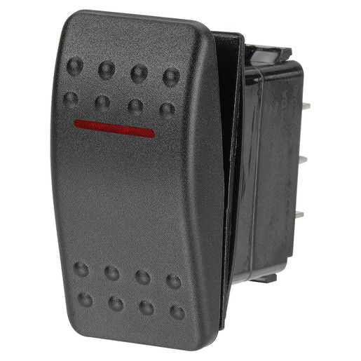 Narva Rocker Switch Sealed 12V 20A Red LED On Off 63114BL