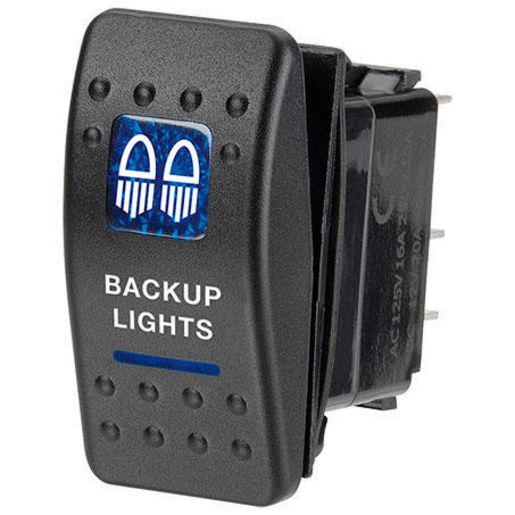 Narva Switch Rocker Illuminated On Off Blue 63142BL