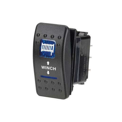 Narva Switch Momentary Rocker Illuminated On Off Blue 63148BL