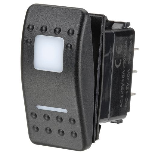Narva Rocker Switch Illuminated 12/24V Red On Off On 63168BL
